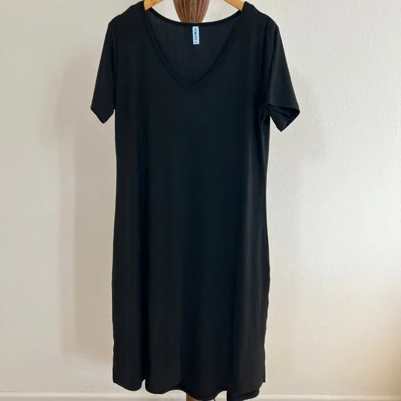 v neck midi t shirt dress Women's Made The Right Call Coral Pink Collared Midi T-Shirt Dress | Size: L